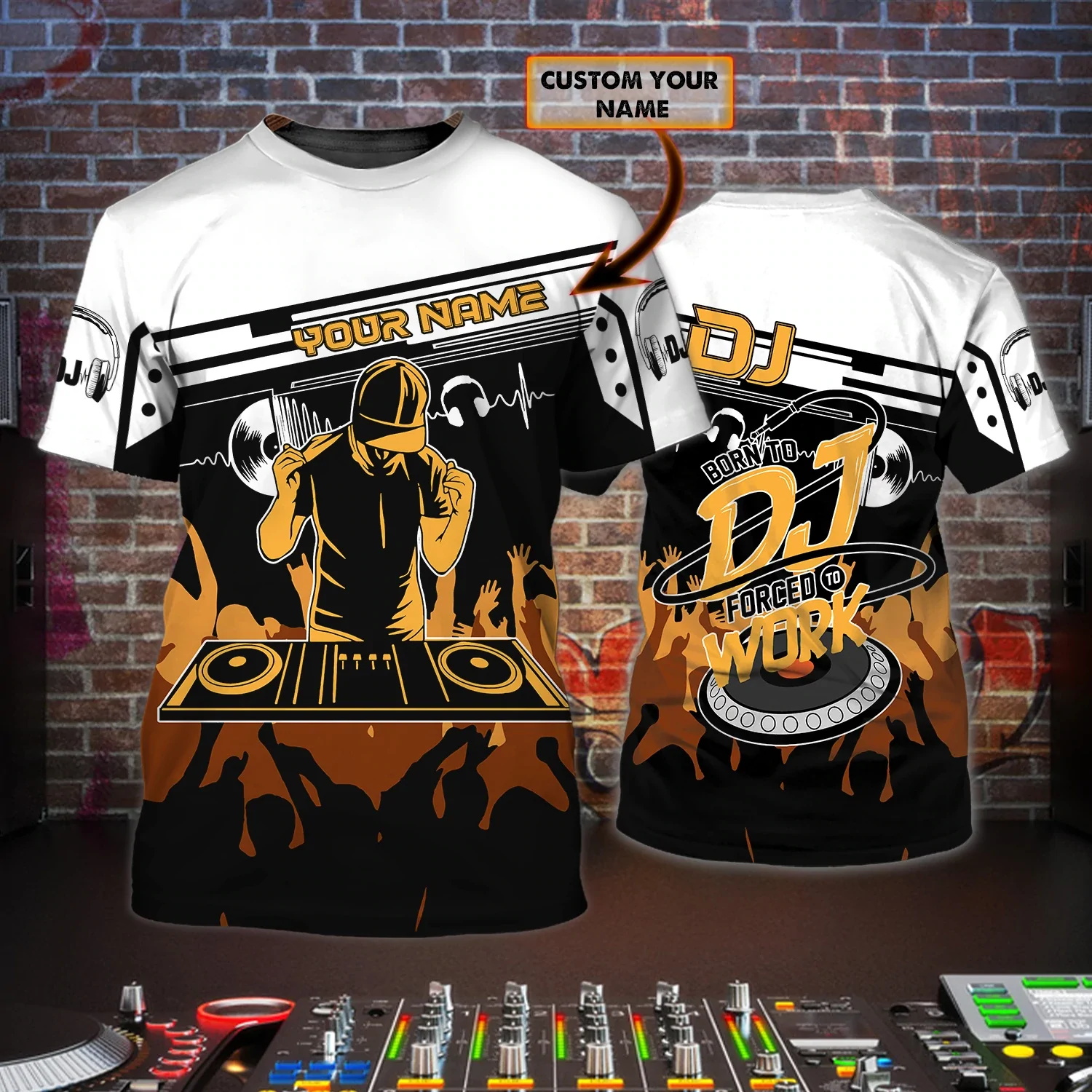 Summer Clothing Names - Newest Summer Men's T-shirt DJ Live
