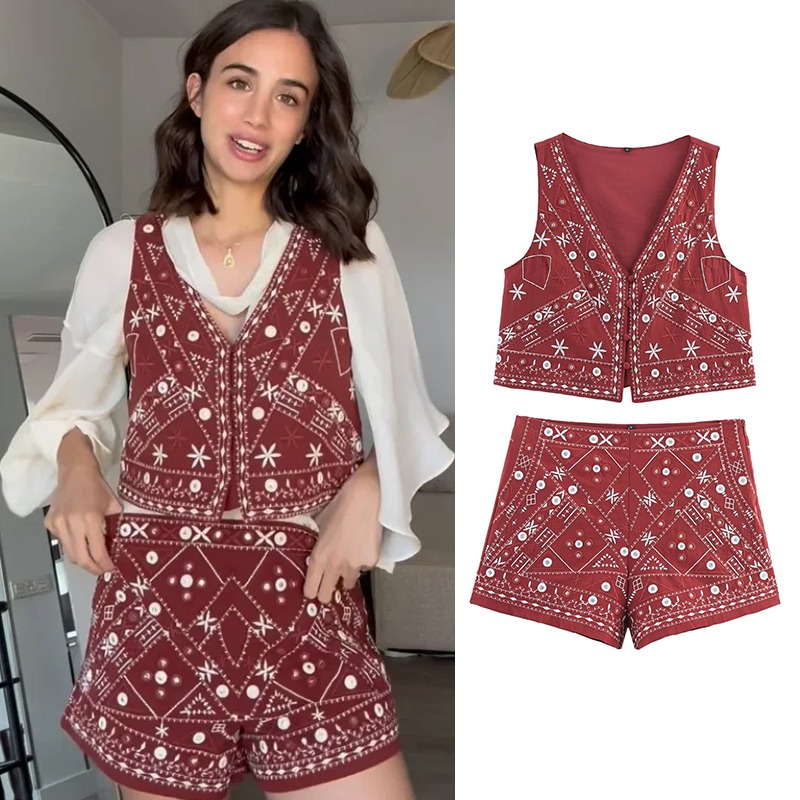 Summer Clothing Vacation - Y2k Set New Two Piece Women's