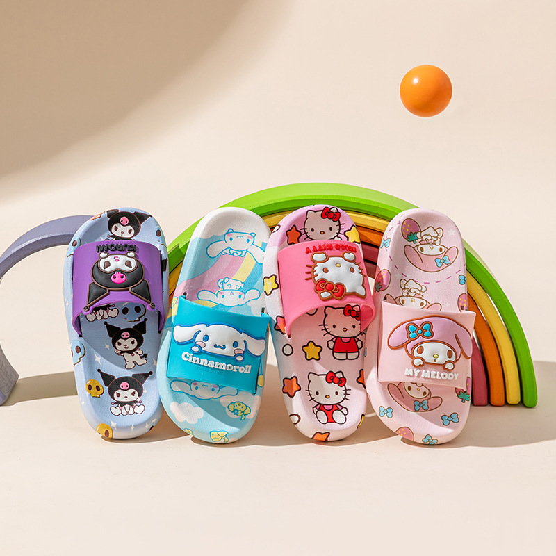 Japan Summer Festival Clothing - Anime Hello Kitty Indoor Home Slippers
