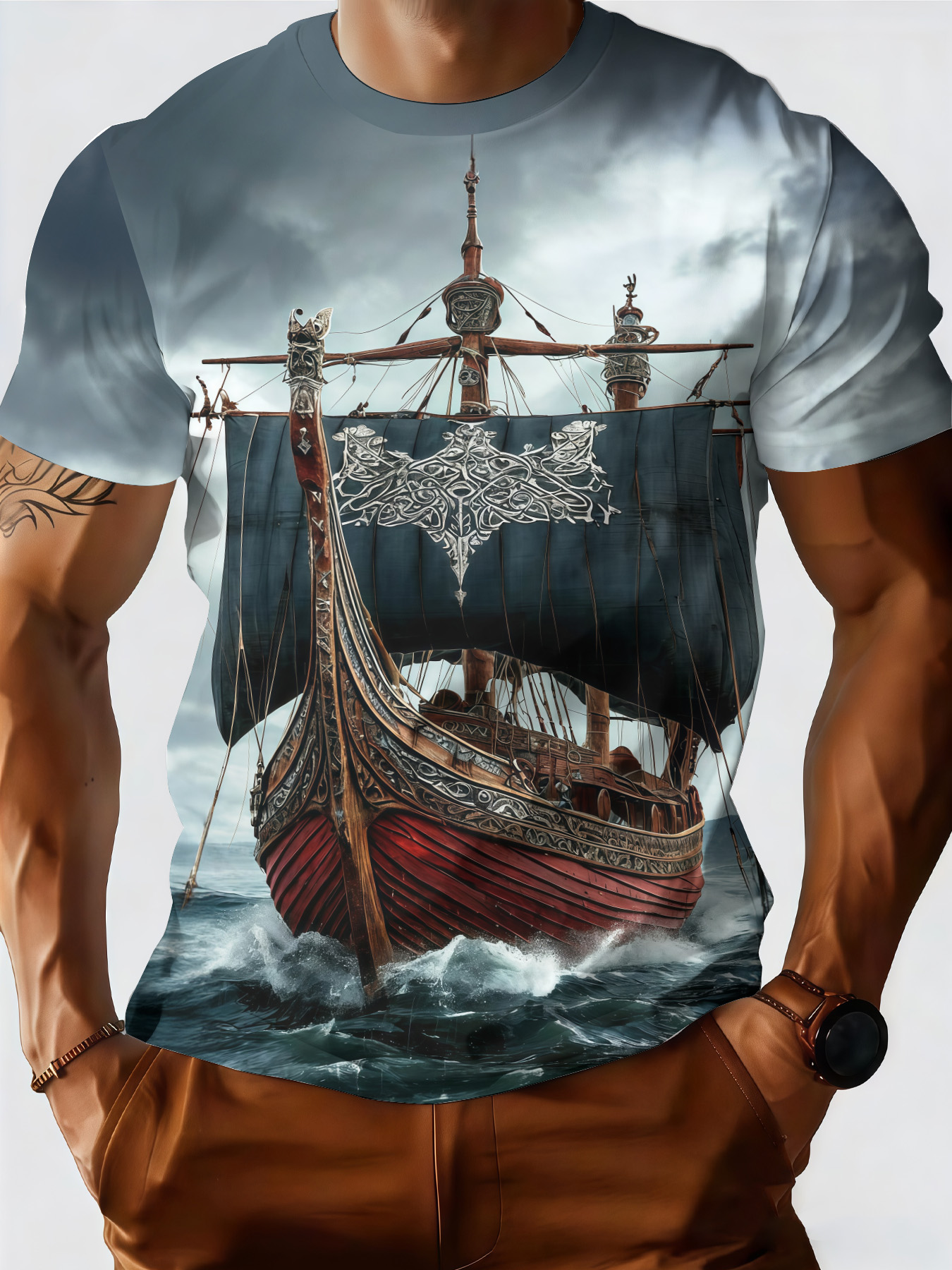 Summer Viking Clothing - Original Designer Men's T-shirt Summer New