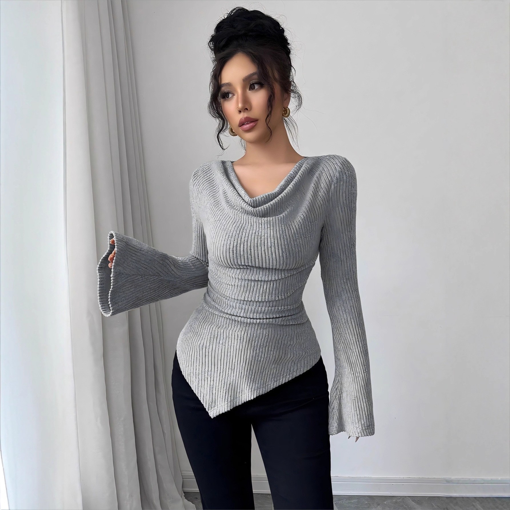 Women's Blouse Longsleeve Soli - مراجعة Off Shoulder Blouse وسعره