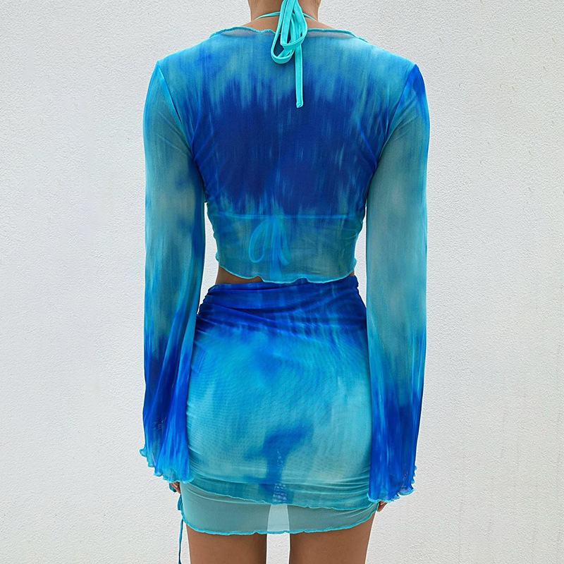 Nsangu Sexy Two Piece Set Blue - مراجعة Summer Clothing Vacation وسعره