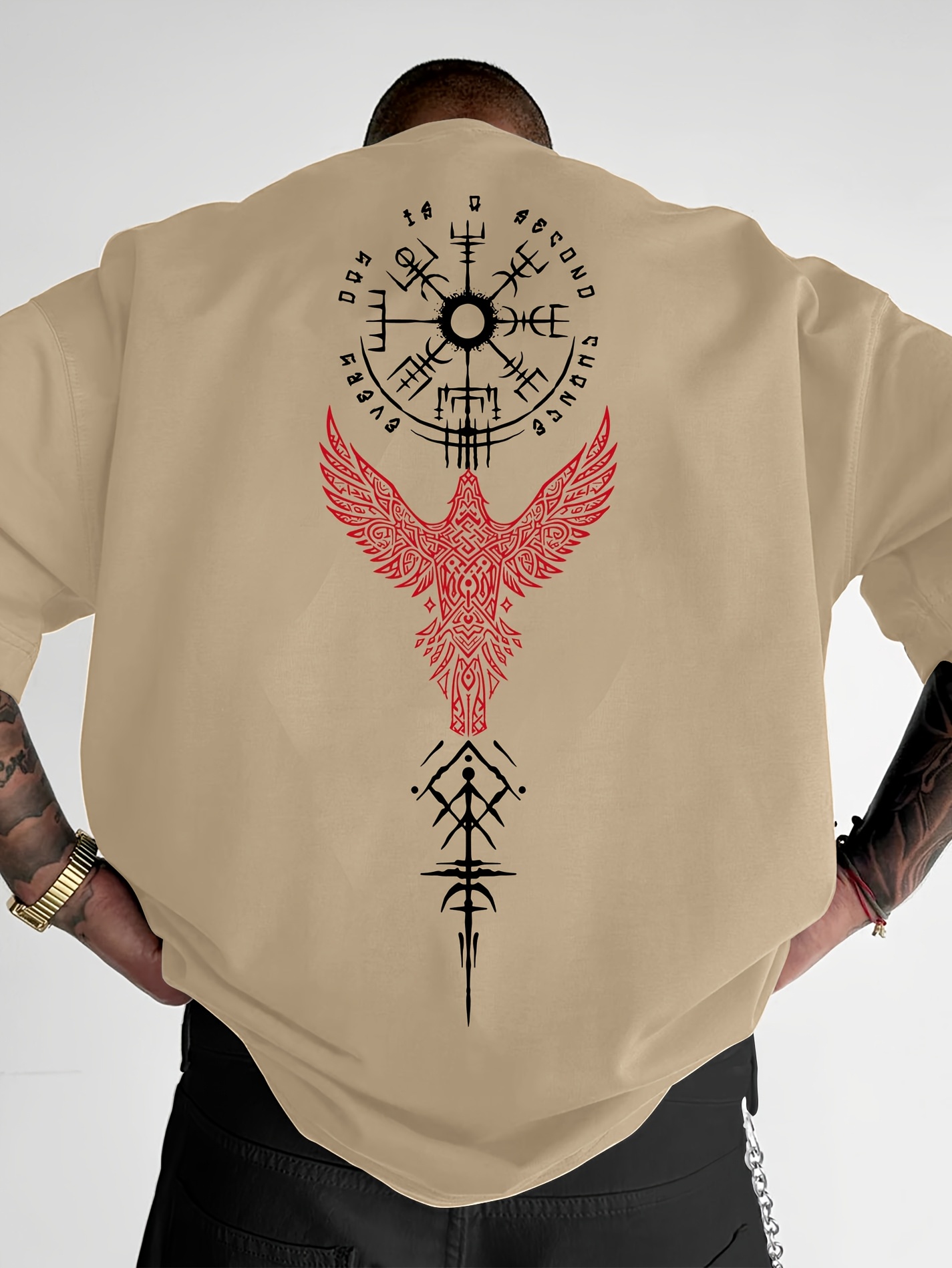 Norse Viking Raven and Rune Pr - مراجعة Summer Viking Clothing وسعره