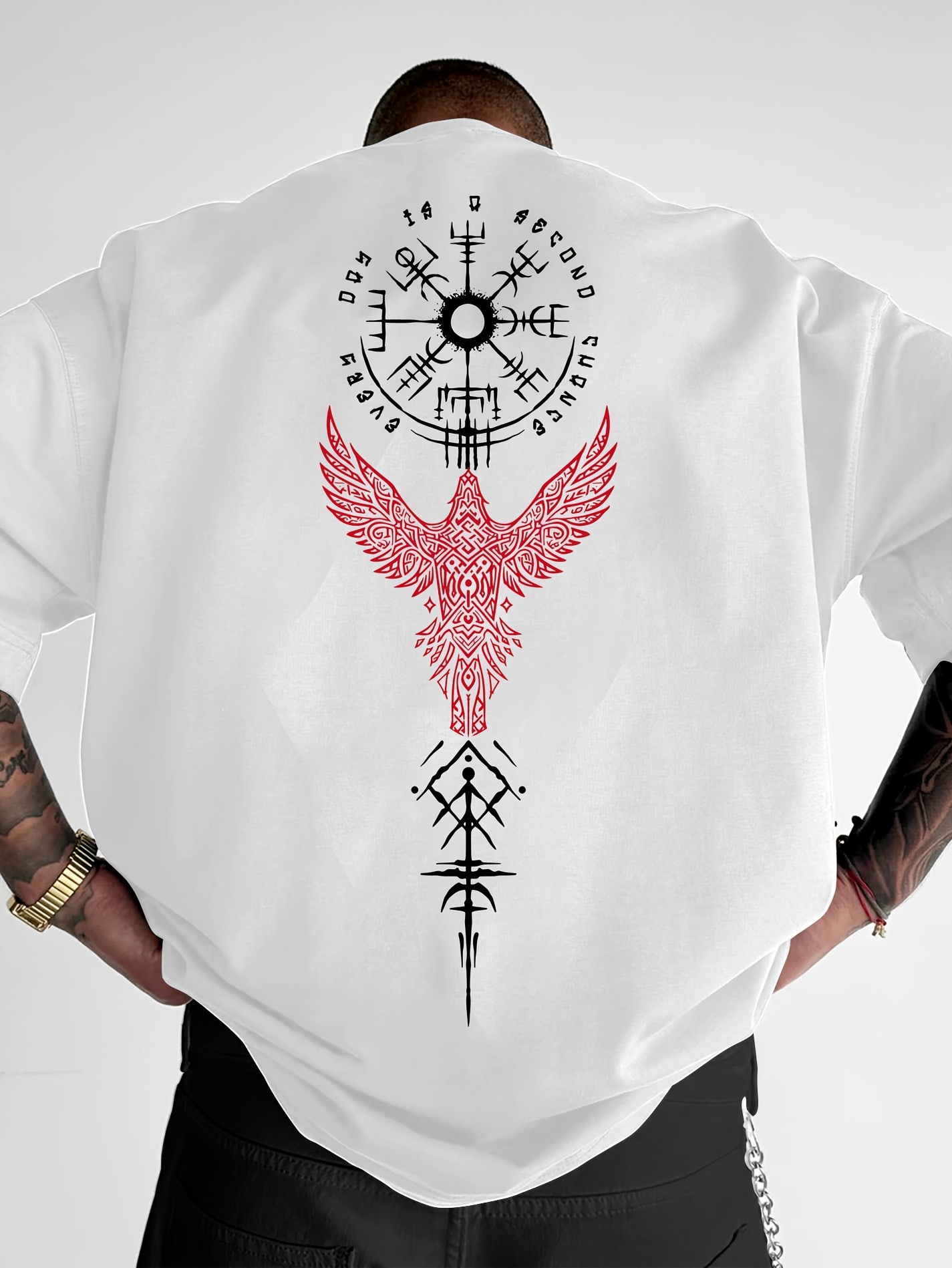 Norse Viking Raven and Rune Pr - مراجعة Summer Viking Clothing وسعره