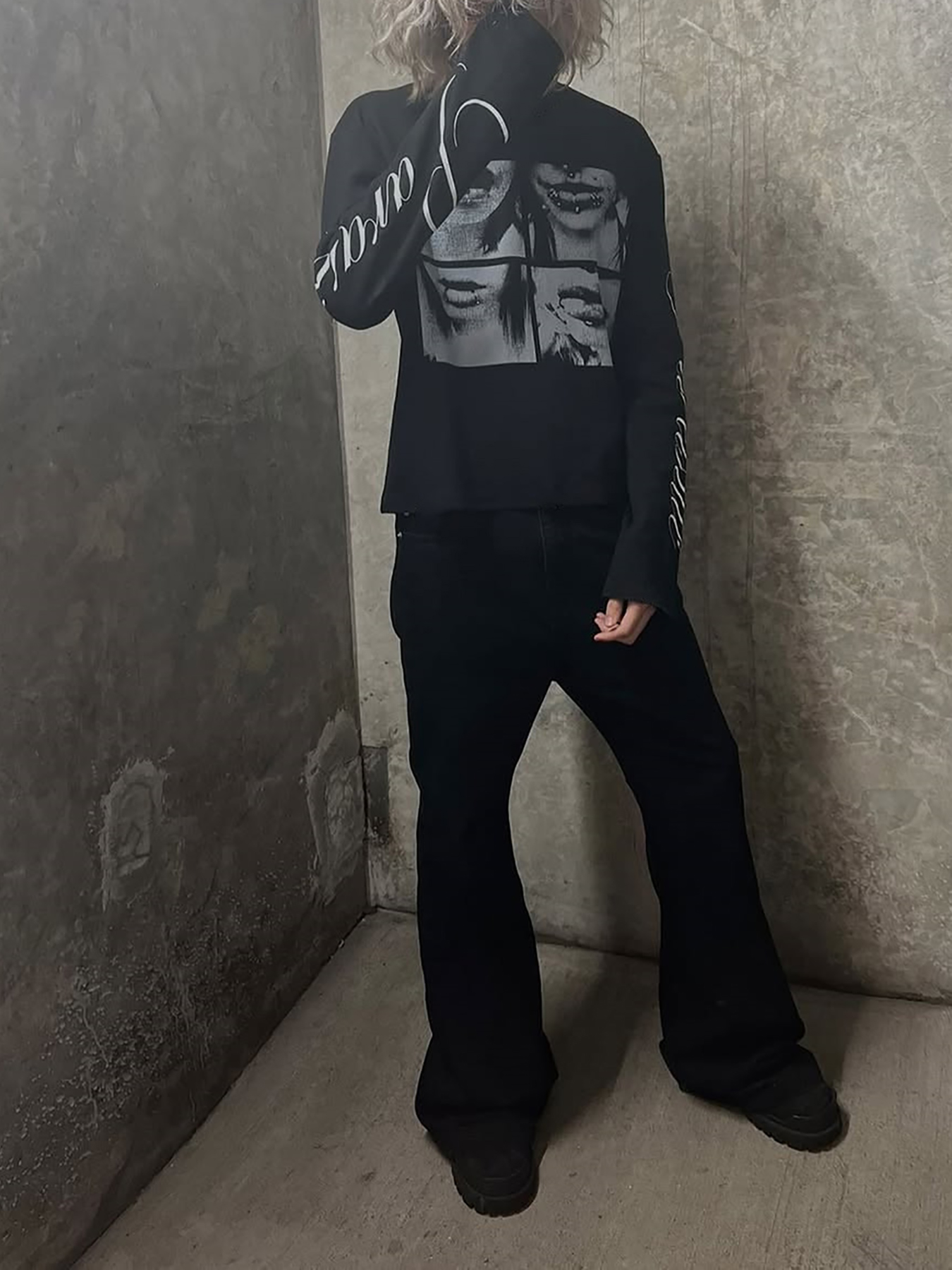 Dark style street punk unisex  - مراجعة Summer Clothing For Young Men وسعره