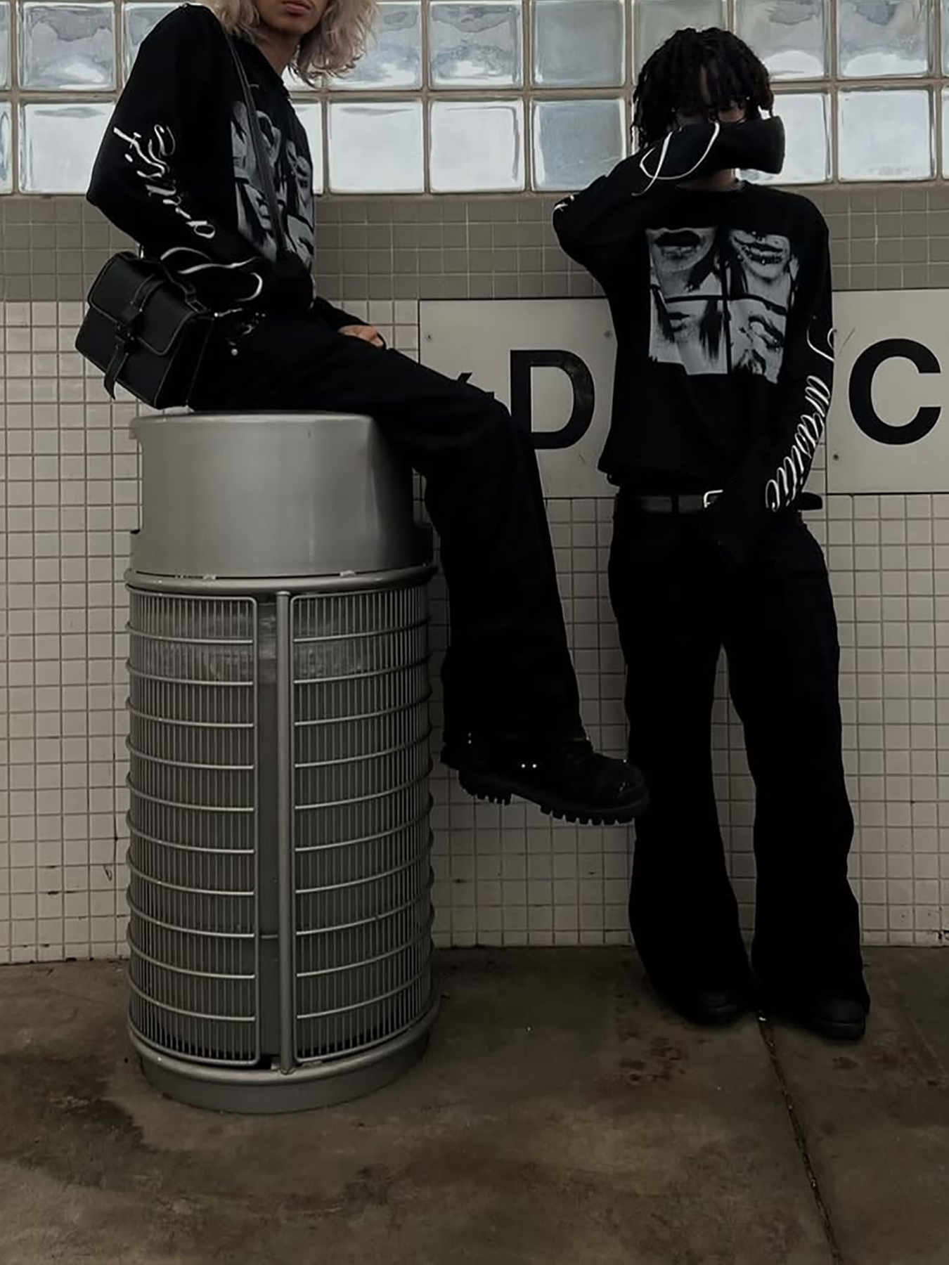 Dark style street punk unisex  - مراجعة Summer Clothing For Young Men وسعره