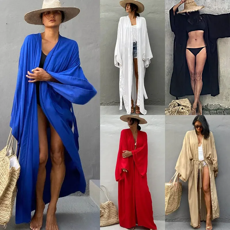 Kimono Women Beach Wear Cover  - مراجعة Summer Clothing Wraps وسعره