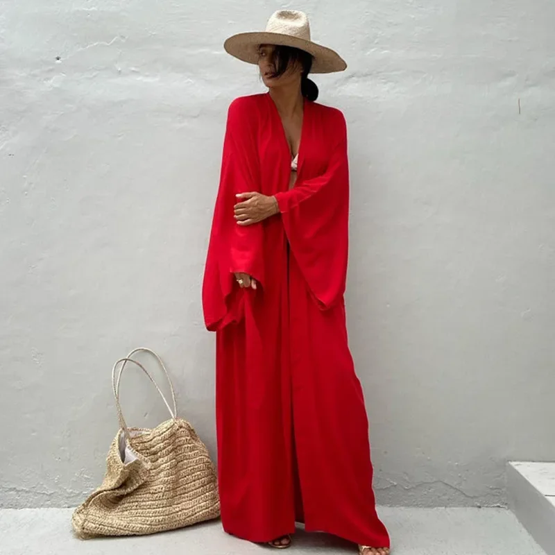 Kimono Women Beach Wear Cover  - مراجعة Summer Clothing Wraps وسعره
