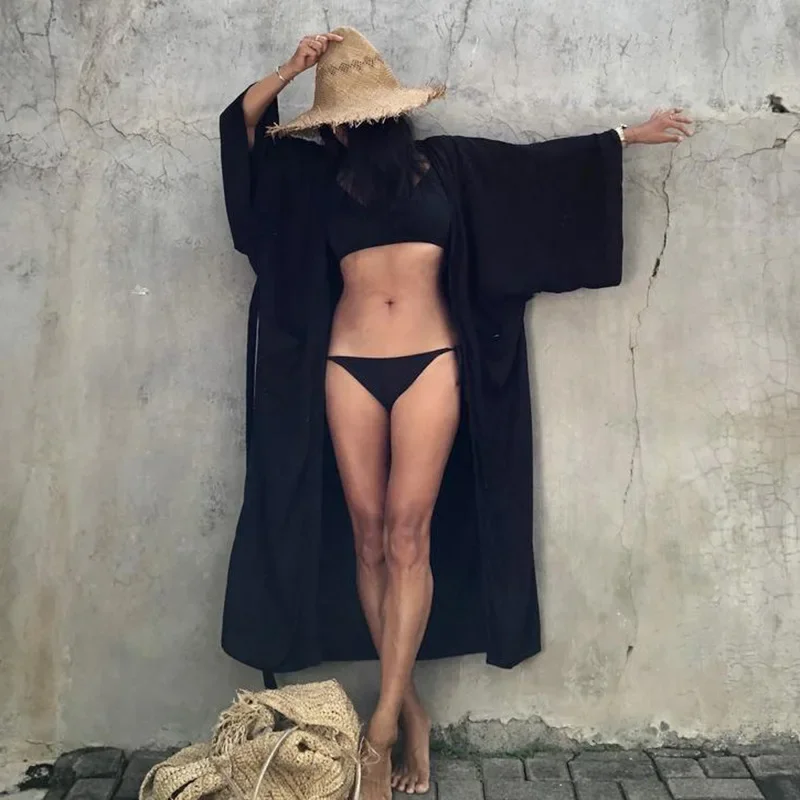 Kimono Women Beach Wear Cover  - مراجعة Summer Clothing Wraps وسعره