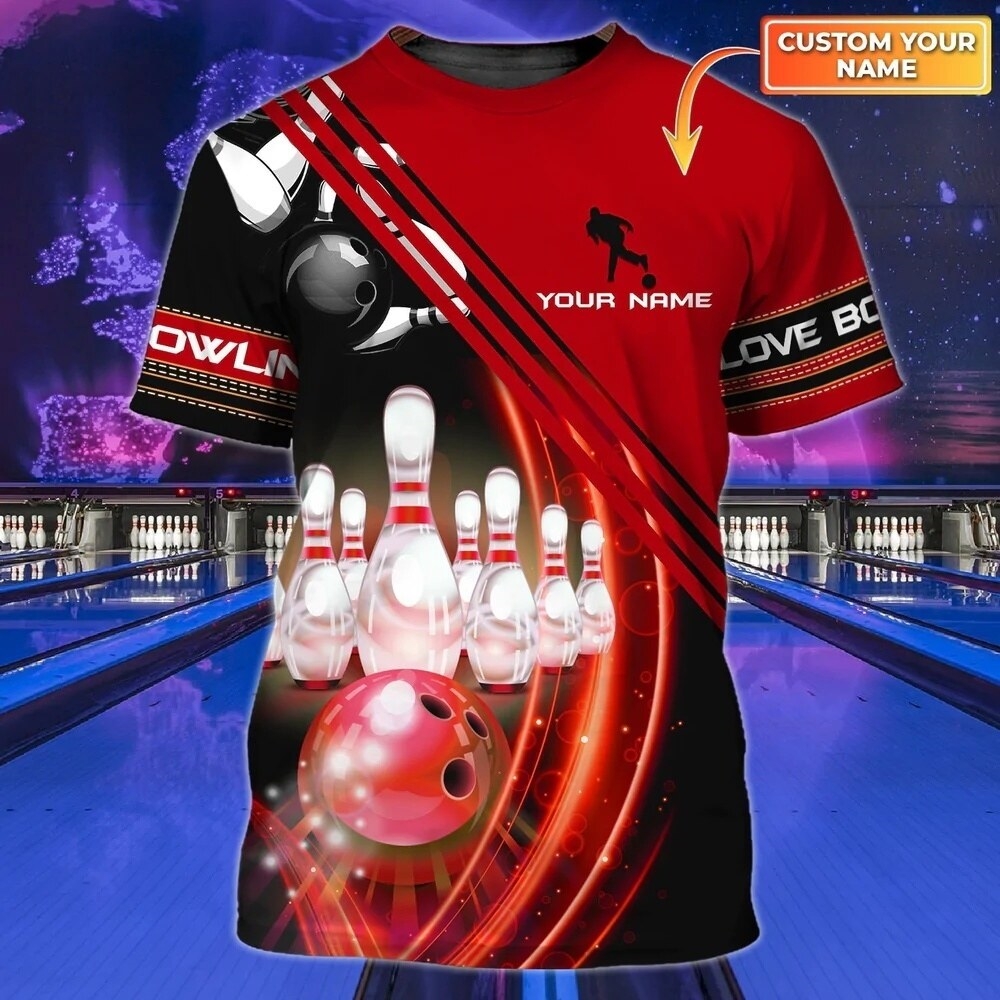 Bowling Personalized Men's T-S - مراجعة Summer Clothing Names وسعره