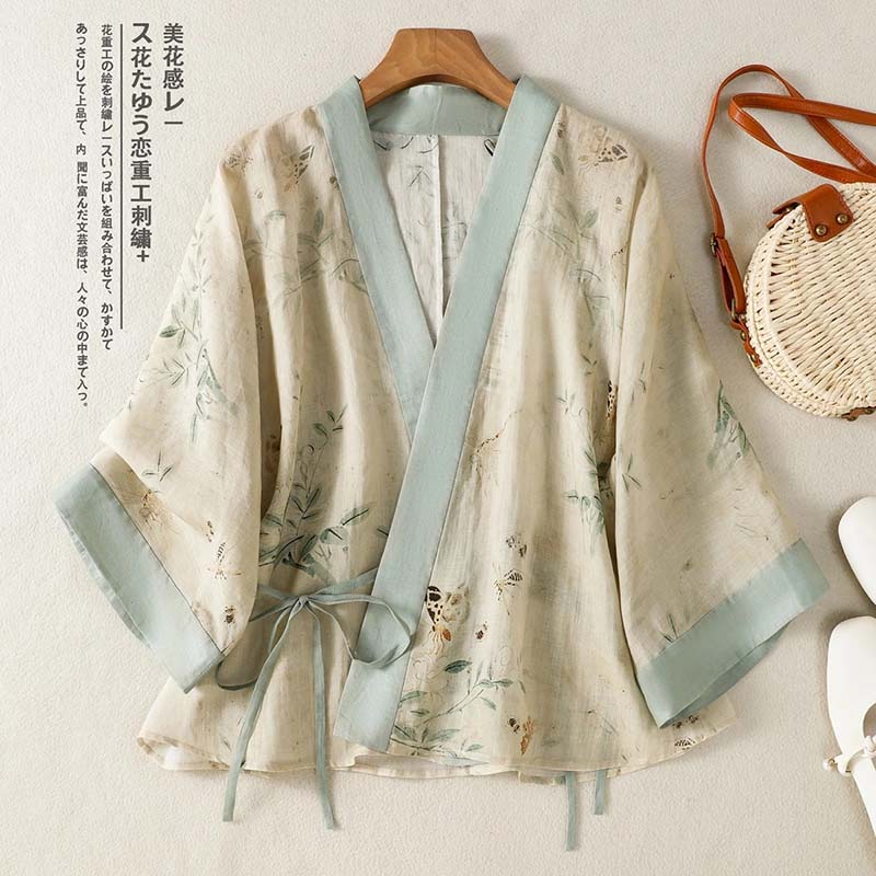 Vintage Floral Printed Short K - مراجعة Summer Clothing Wraps وسعره