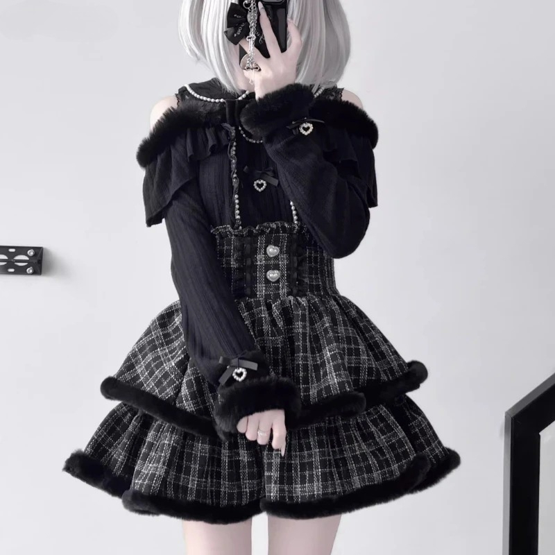 Y2k Japan Style Gothic Y2k Lol - مراجعة Off Shoulder Blouse وسعره