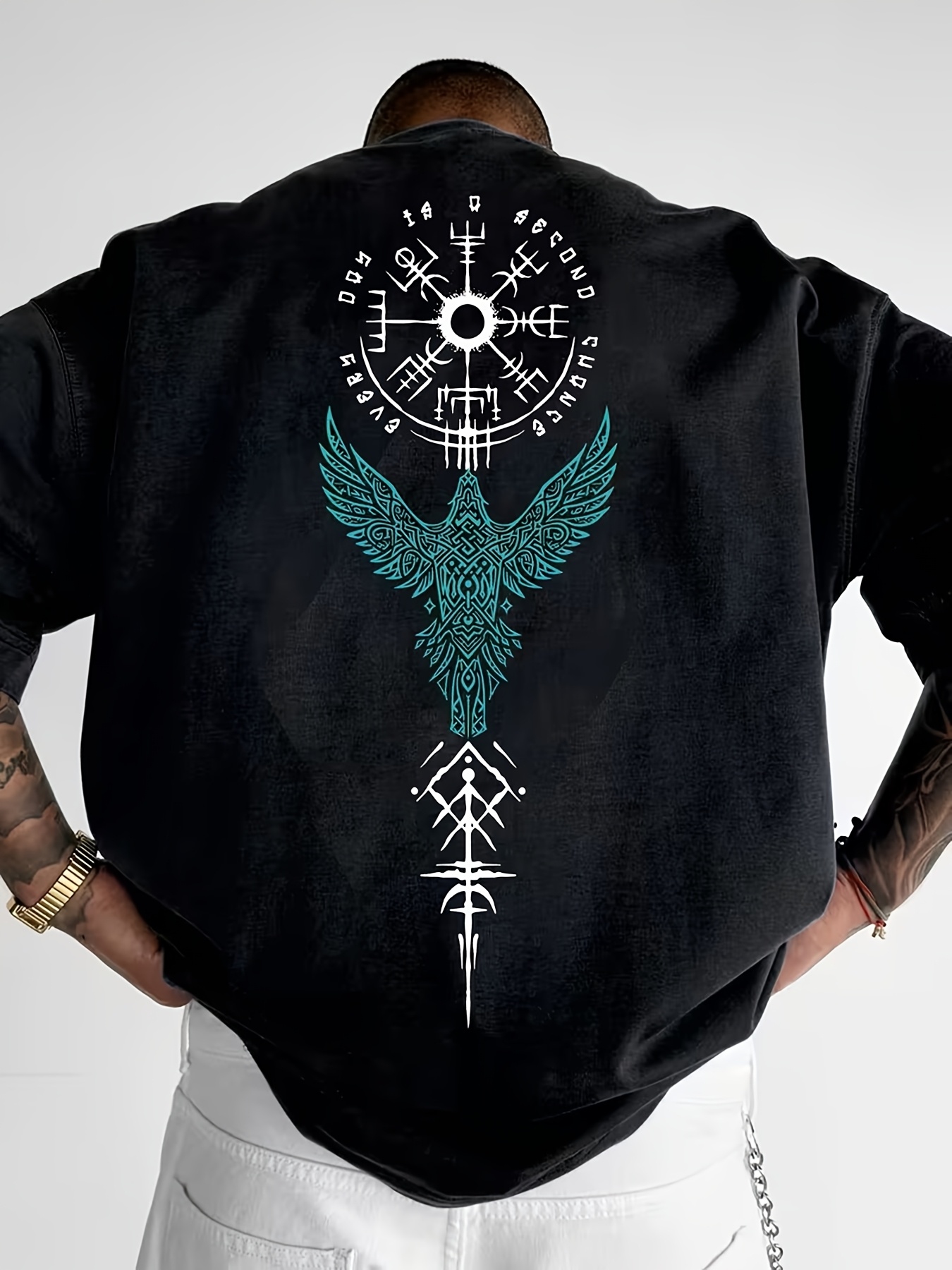 Men's 100% Cotton Short Sleeve - مراجعة Summer Viking Clothing وسعره