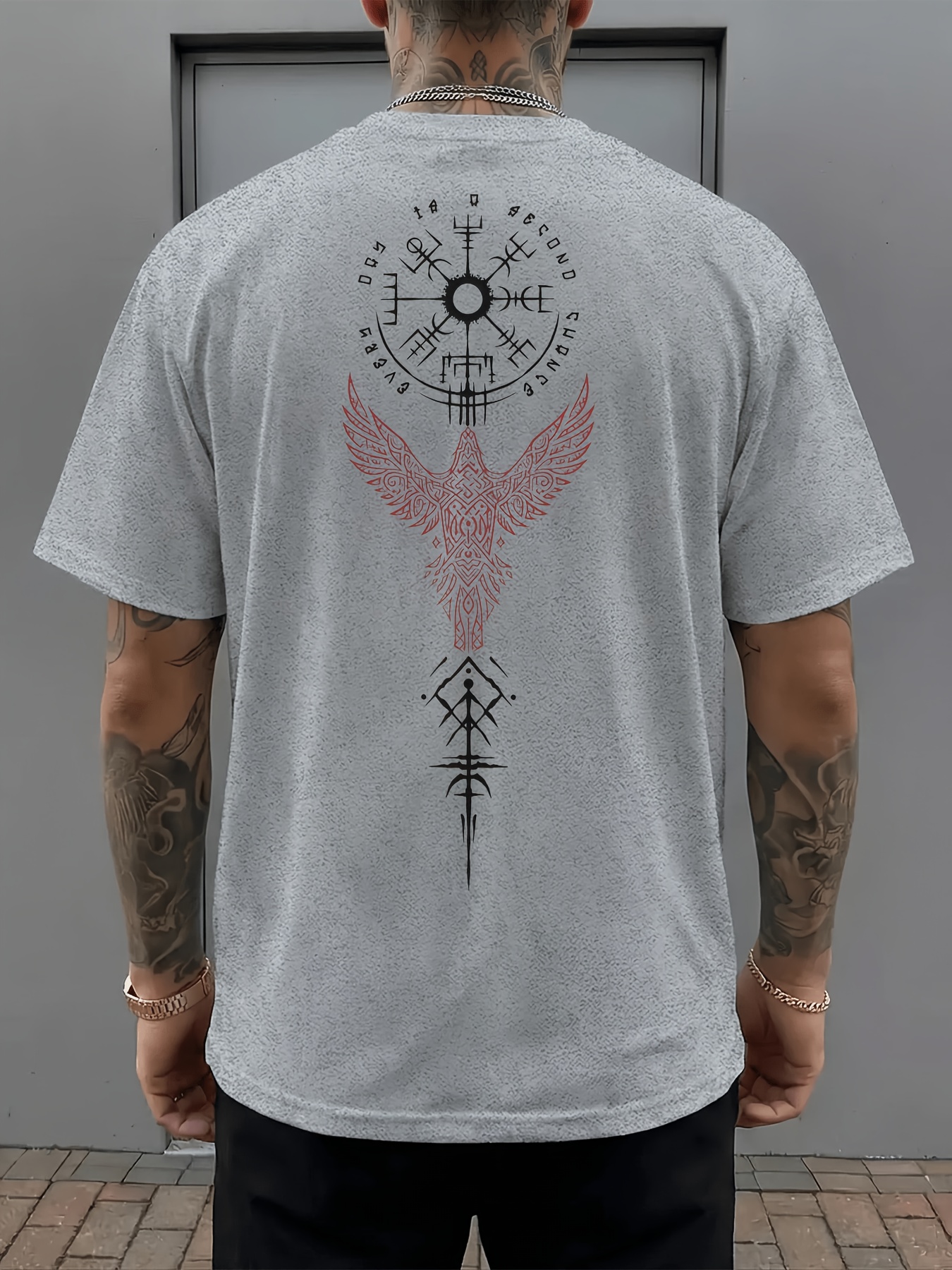 Men's 100% Cotton Short Sleeve - مراجعة Summer Viking Clothing وسعره