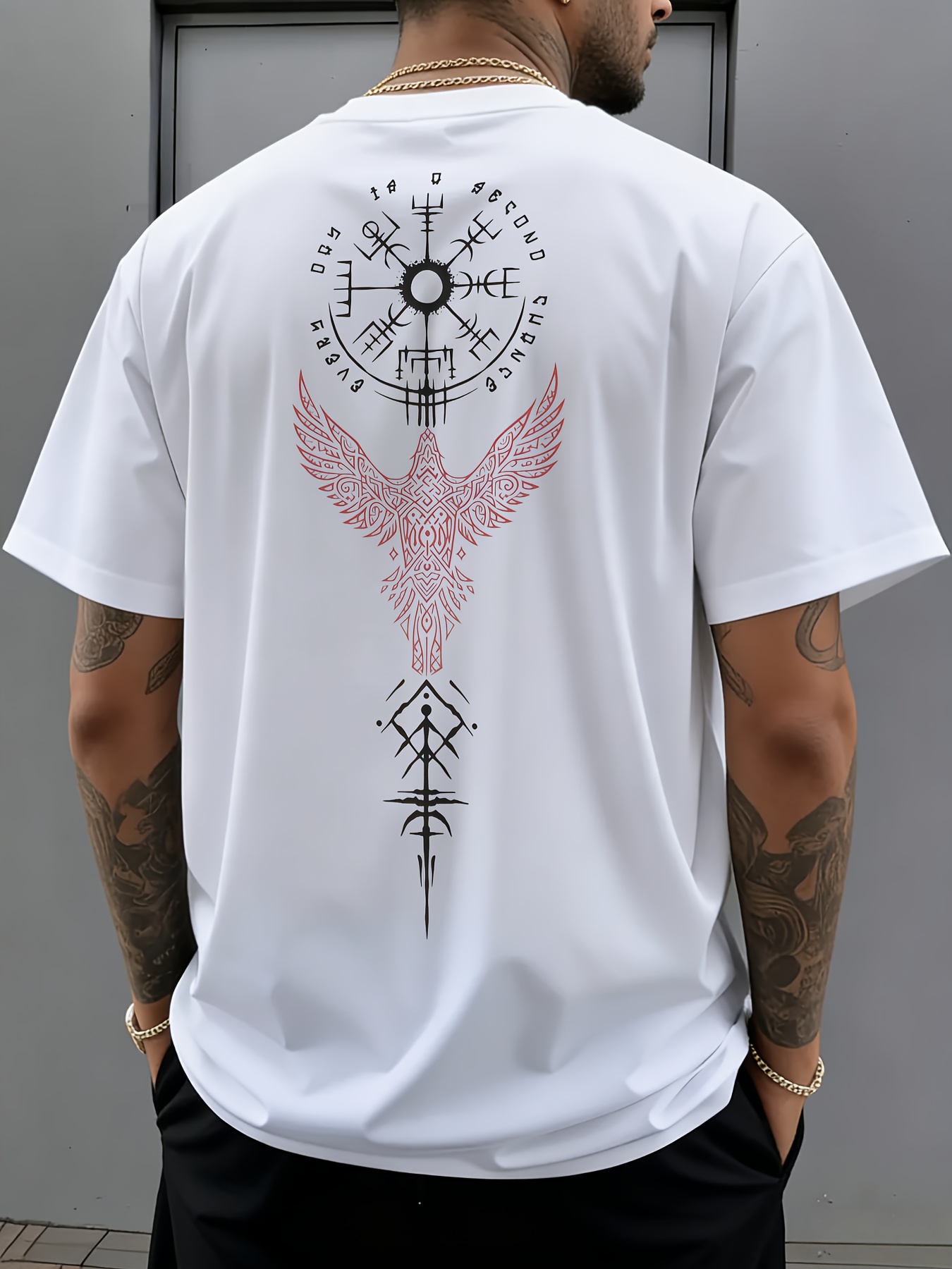Men's 100% Cotton Short Sleeve - مراجعة Summer Viking Clothing وسعره