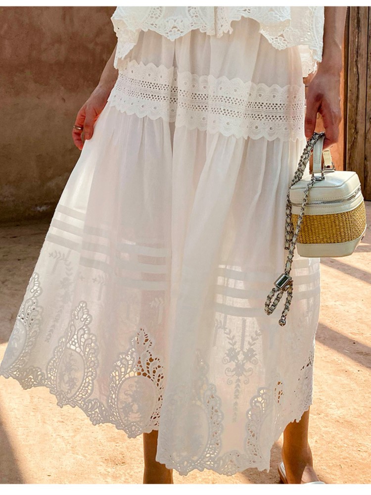 Bohemian White Square-neck Ves - مراجعة Summer Clothing Vacation وسعره