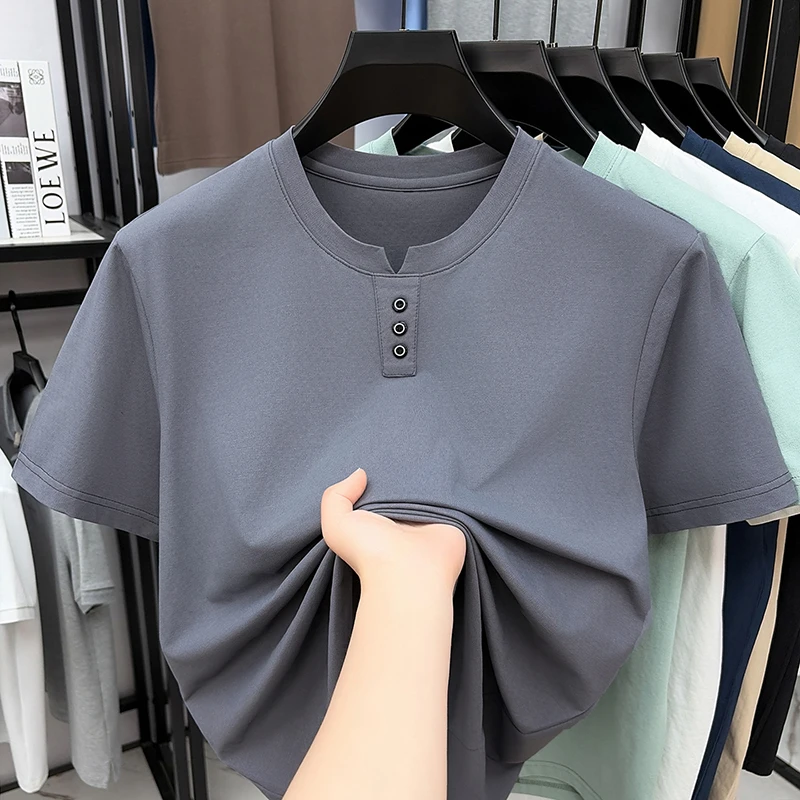 Mens Casual Henley Neck T Shir - مراجعة Summer Clothing For Young Men وسعره