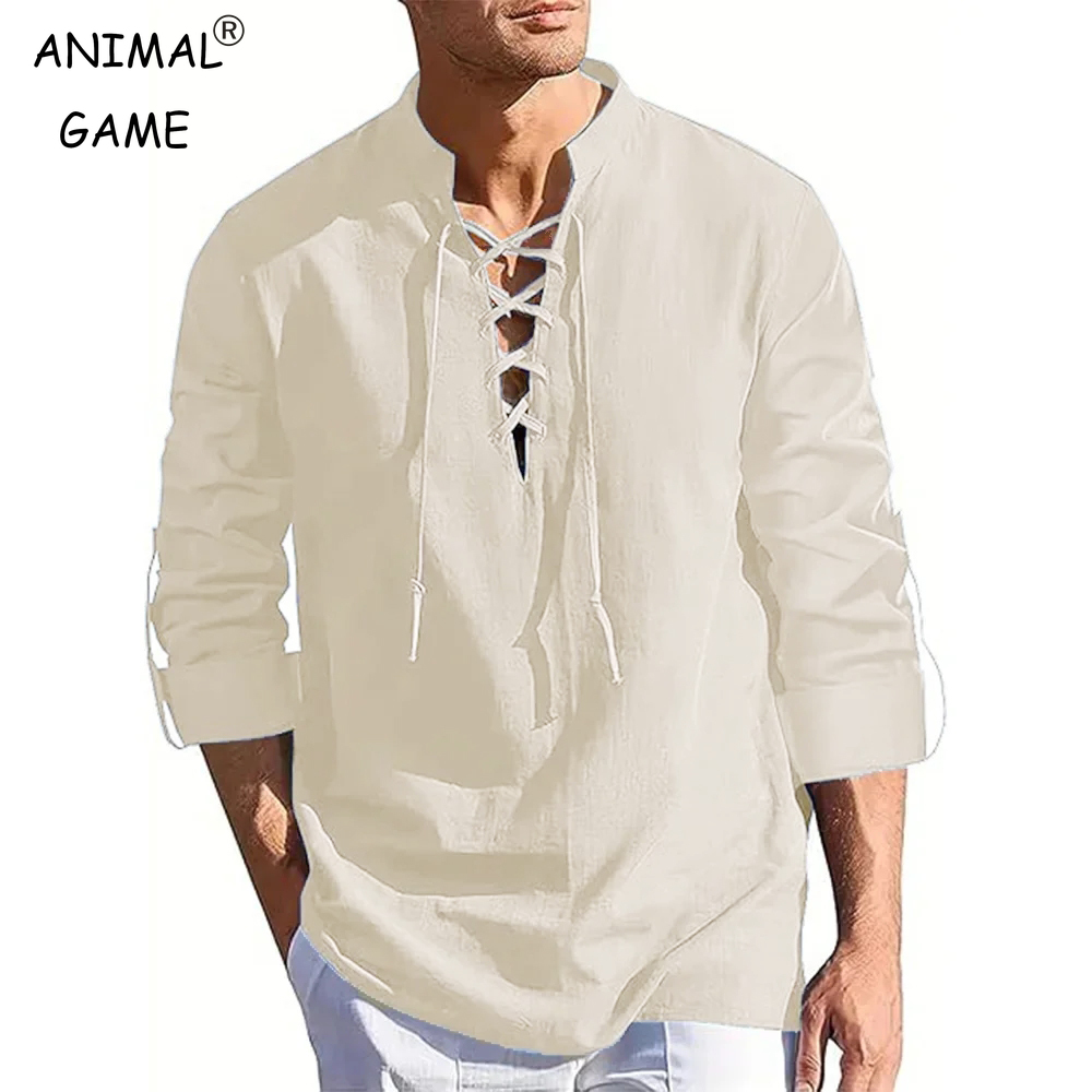 Men's Renaissance Shirt Pirate - مراجعة Summer Viking Clothing وسعره