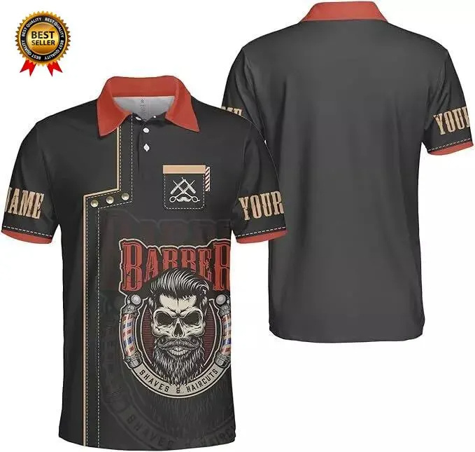 2025 Barber Short Sleeve Polo  - مراجعة Summer Clothing Names وسعره