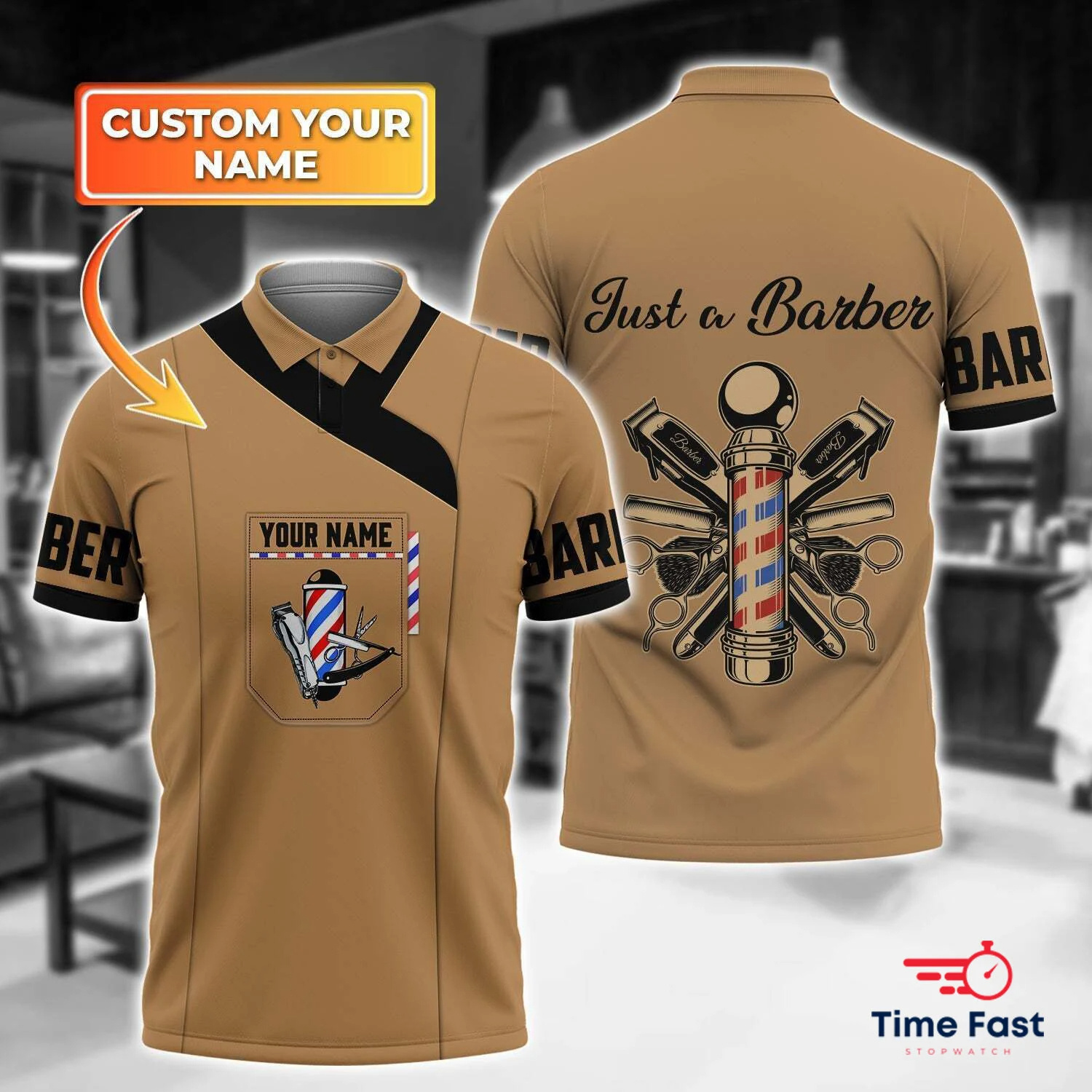 2025 Barber Short Sleeve Polo  - مراجعة Summer Clothing Names وسعره