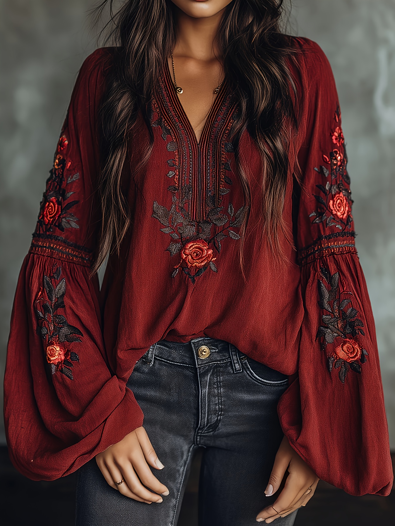 Women‘s Spring Blouse Retro Em - مراجعة Off Shoulder Blouse وسعره