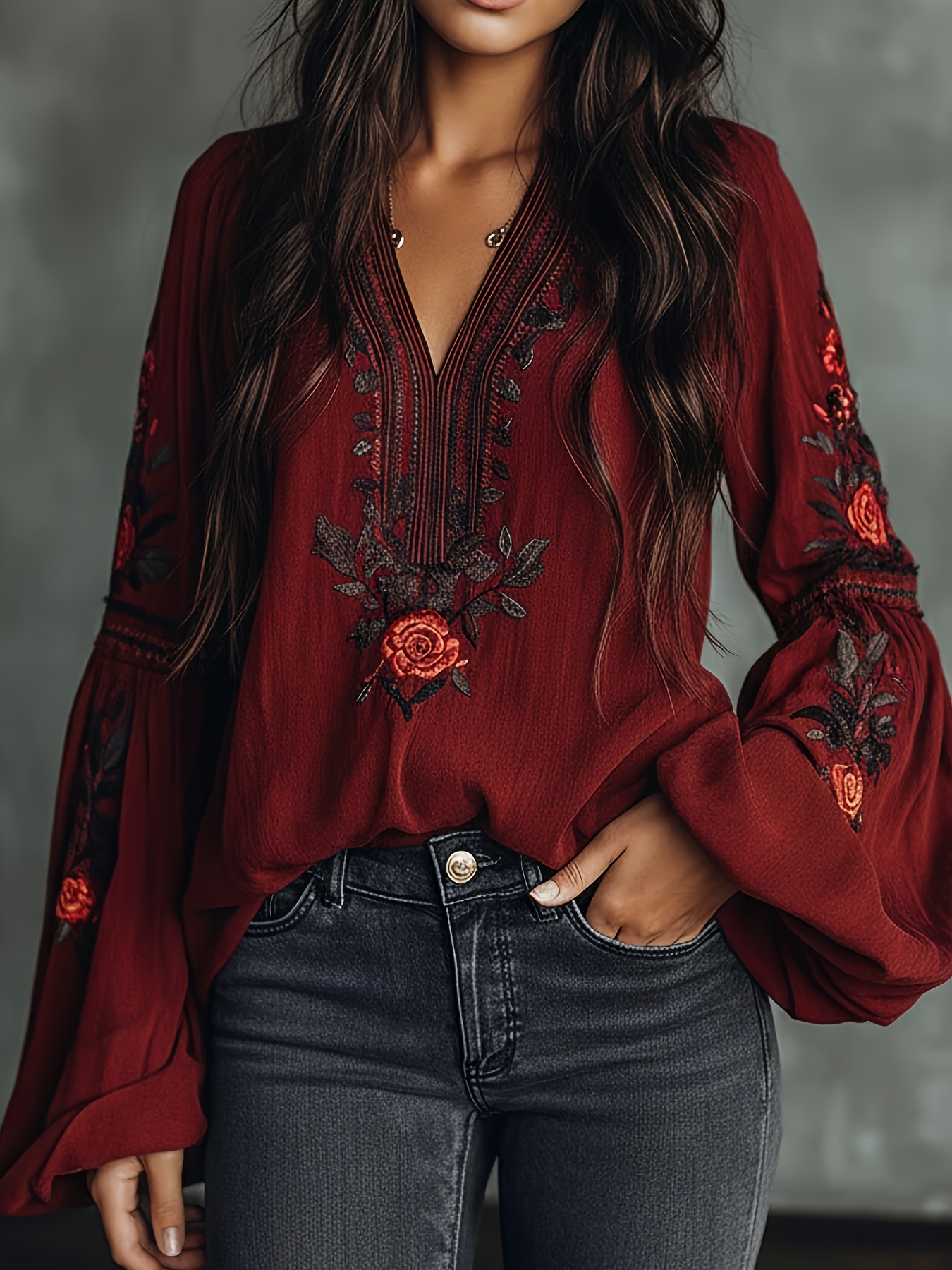 Women‘s Spring Blouse Retro Em - مراجعة Off Shoulder Blouse وسعره
