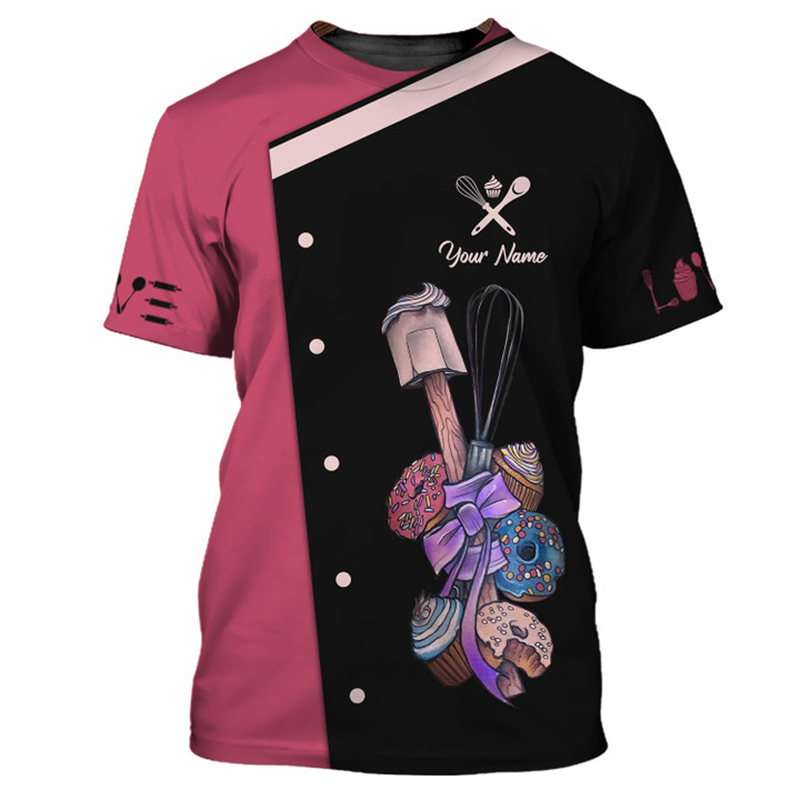 Custom Name Baker Graphic T Sh - مراجعة Summer Clothing Names وسعره