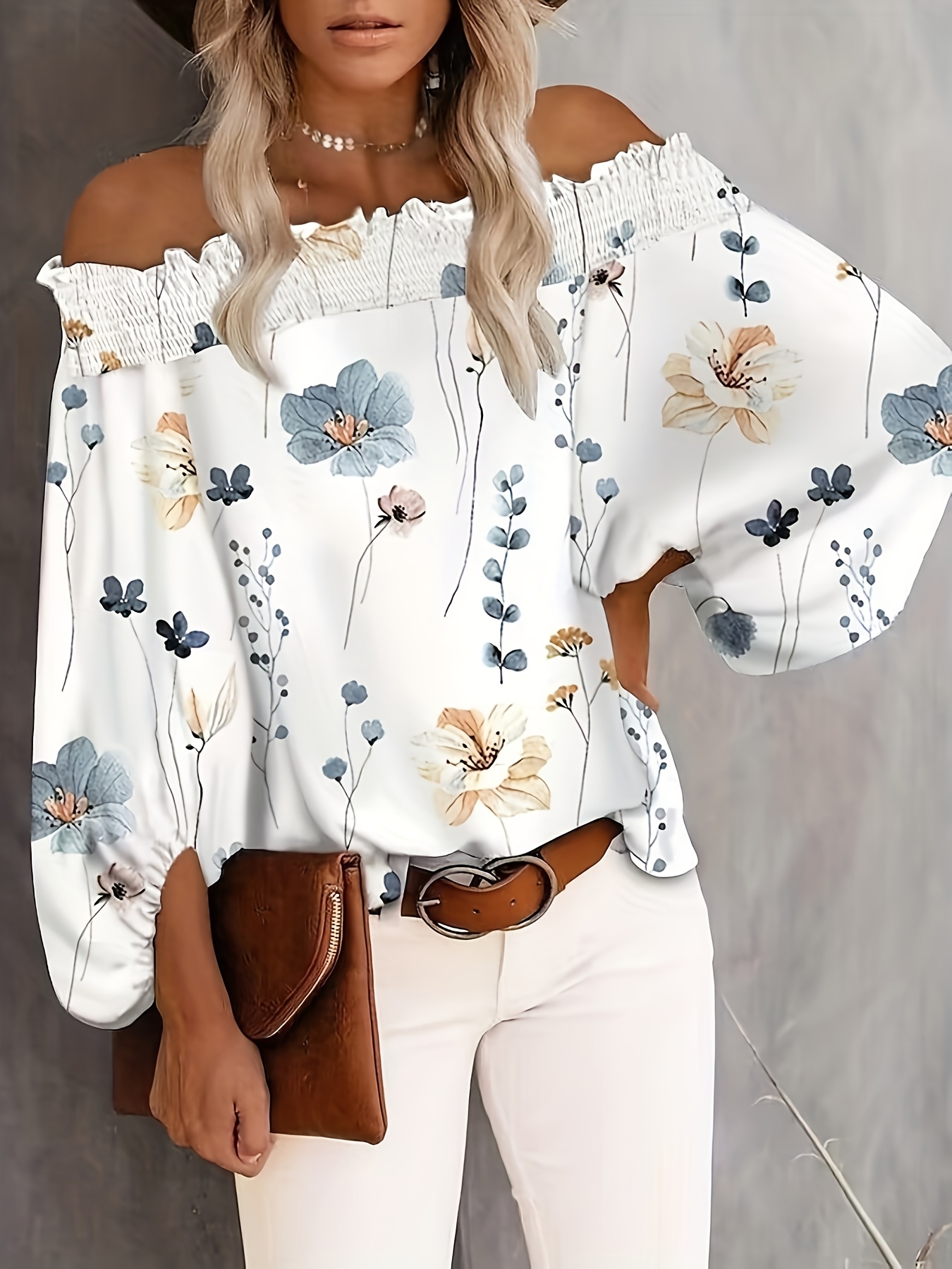 Plus Size New Women's Casual F - مراجعة Off Shoulder Blouse وسعره