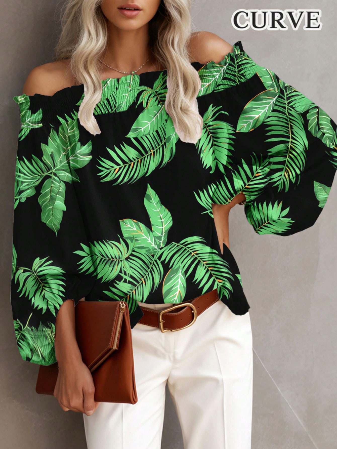 Plus Size New Women's Casual F - مراجعة Off Shoulder Blouse وسعره