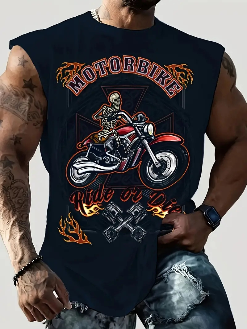 Summer New Men's Vest T-shirt  - مراجعة Summer Viking Clothing وسعره