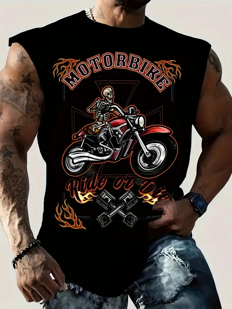 Summer New Men's Vest T-shirt  - مراجعة Summer Viking Clothing وسعره