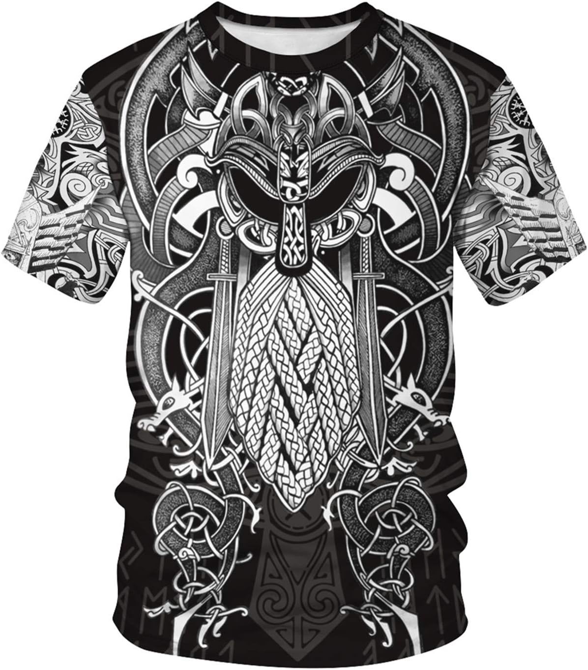Men's Vikings T Shirt Tops Nov - مراجعة Summer Viking Clothing وسعره