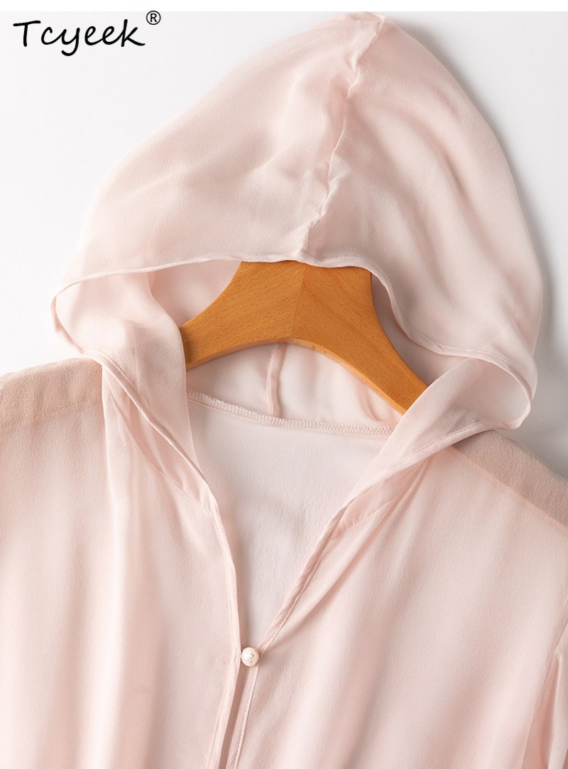 Tcyeek 100% Real Mulberry Silk - مراجعة Summer Clothing Tops وسعره