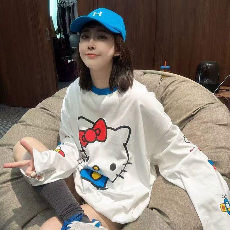 Long-Sleeved Hello Kitty Summe - مراجعة Summer Clothing Tops وسعره