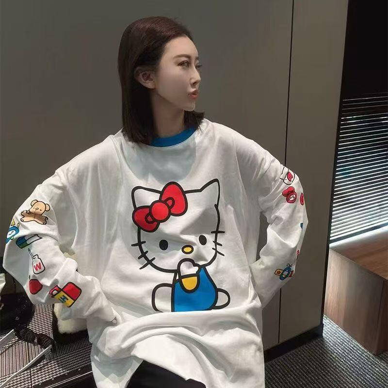 Long-Sleeved Hello Kitty Summe - مراجعة Summer Clothing Tops وسعره