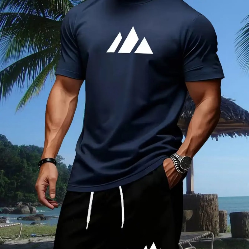 New summer fitness sportswear  - مراجعة Summer Clothing For Young Men وسعره