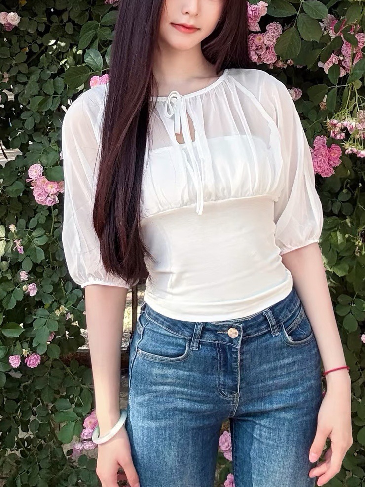 Mulberry Silk-Paneled Top with - مراجعة Summer Clothing Tops وسعره