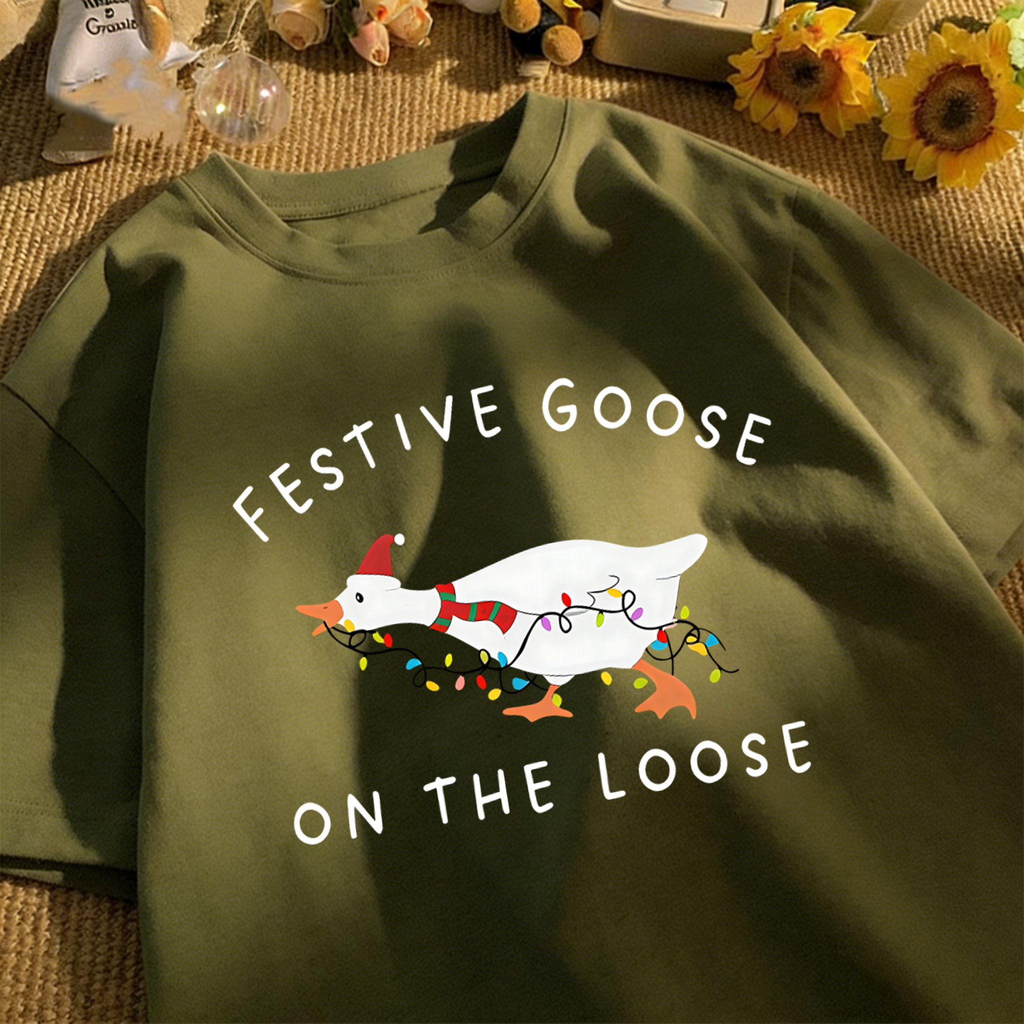 Festive Goose On The Loose Des - مراجعة Japan Summer Festival Clothing وسعره