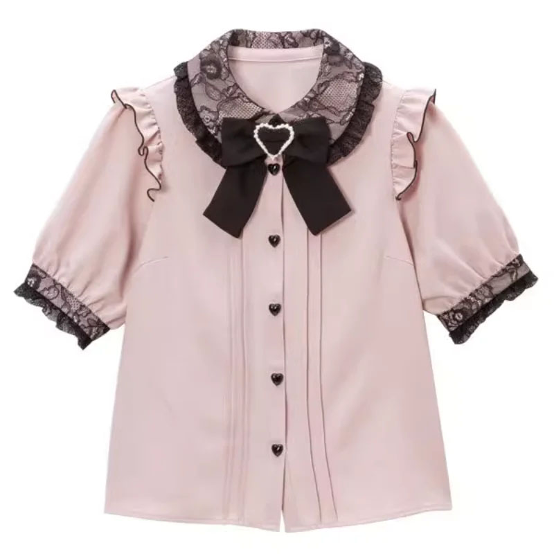 Kawaii Women Shirts Lolita Y2K - مراجعة Xl Summer Clothing وسعره