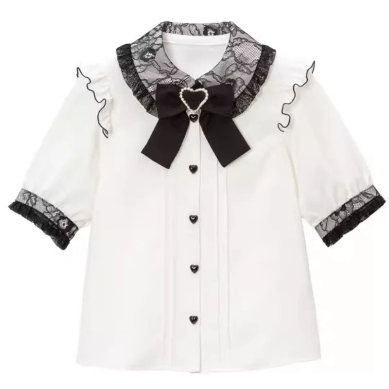 Kawaii Women Shirts Lolita Y2K - مراجعة Xl Summer Clothing وسعره