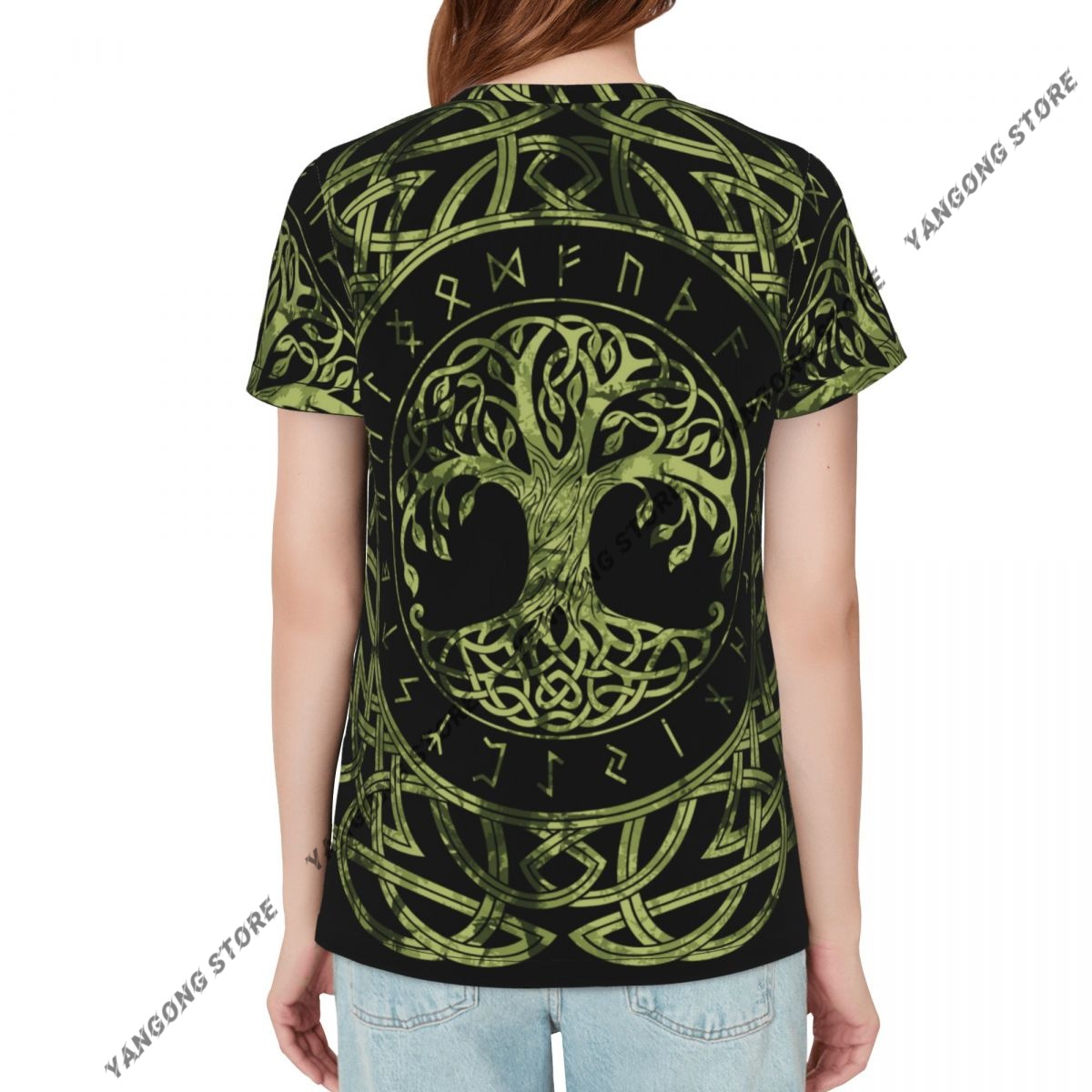 Women's T-shirt Norse Nordic V - مراجعة Summer Viking Clothing وسعره