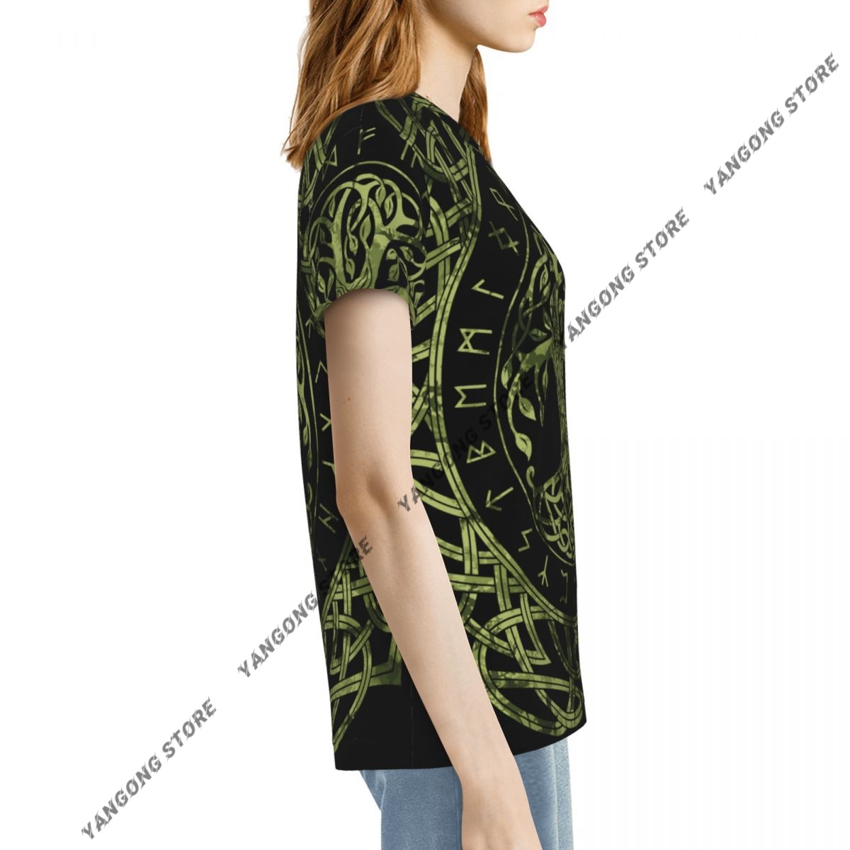 Women's T-shirt Norse Nordic V - مراجعة Summer Viking Clothing وسعره