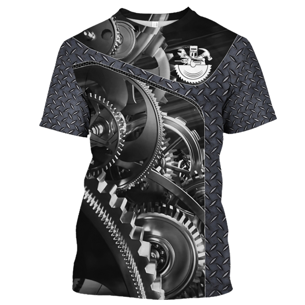 Vintage T-Shirt Mechanic 3D Pr - مراجعة Summer Clothing Names وسعره