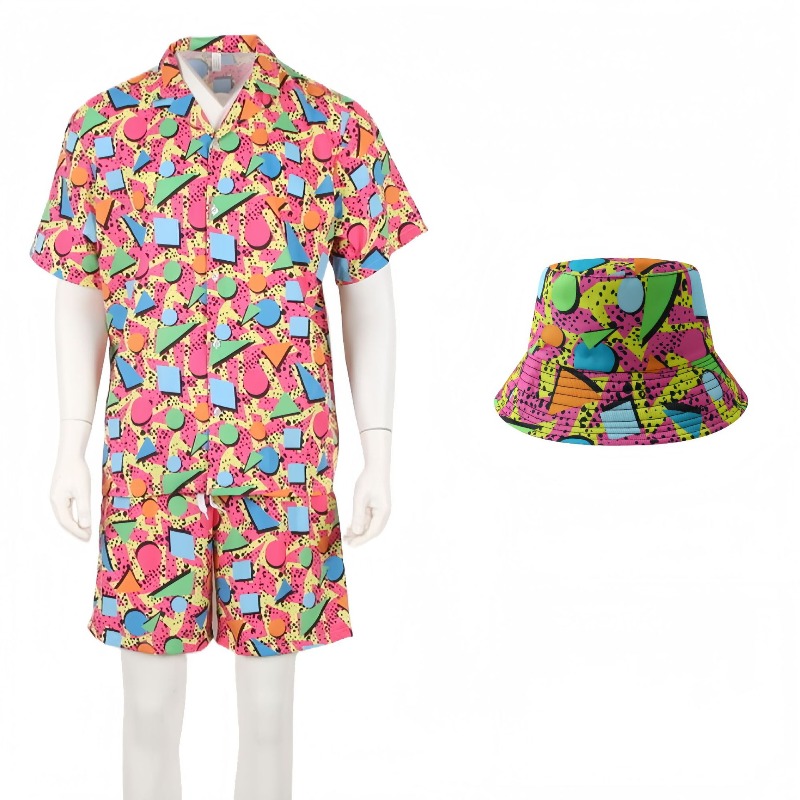 Summer Suit Short Sleeve Butto - مراجعة Xl Summer Clothing وسعره