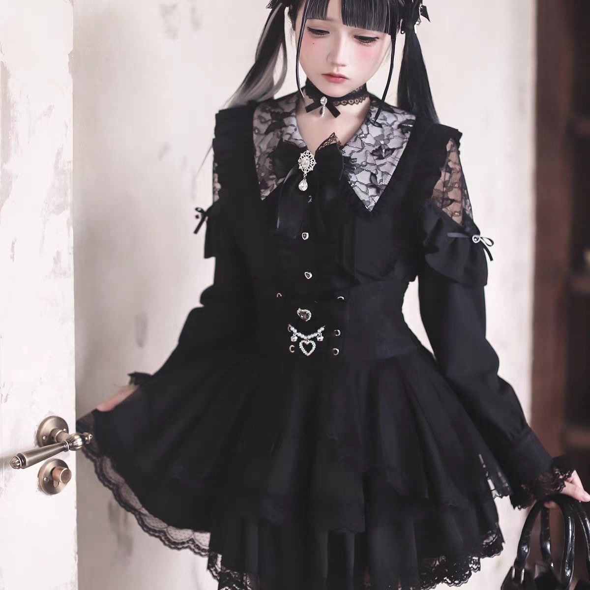 Harajuku Kawaii Skirt Sets Wom - مراجعة Off Shoulder Blouse وسعره
