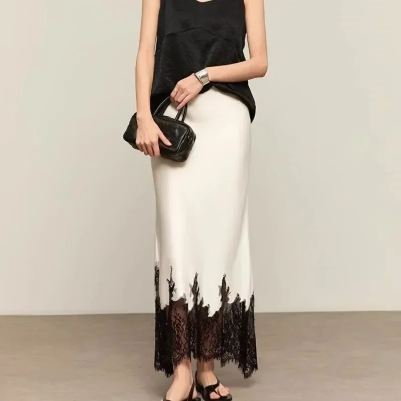 Fairy Lace-Trim Midi Skirt Hig - مراجعة Summer Clothing Wraps وسعره
