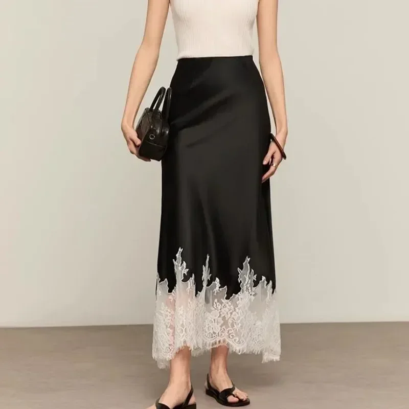 Fairy Lace-Trim Midi Skirt Hig - مراجعة Summer Clothing Wraps وسعره