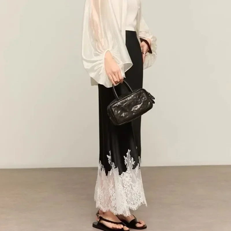 Fairy Lace-Trim Midi Skirt Hig - مراجعة Summer Clothing Wraps وسعره