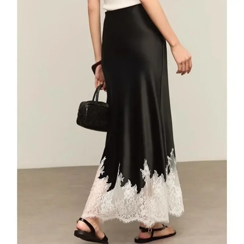 Fairy Lace-Trim Midi Skirt Hig - مراجعة Summer Clothing Wraps وسعره