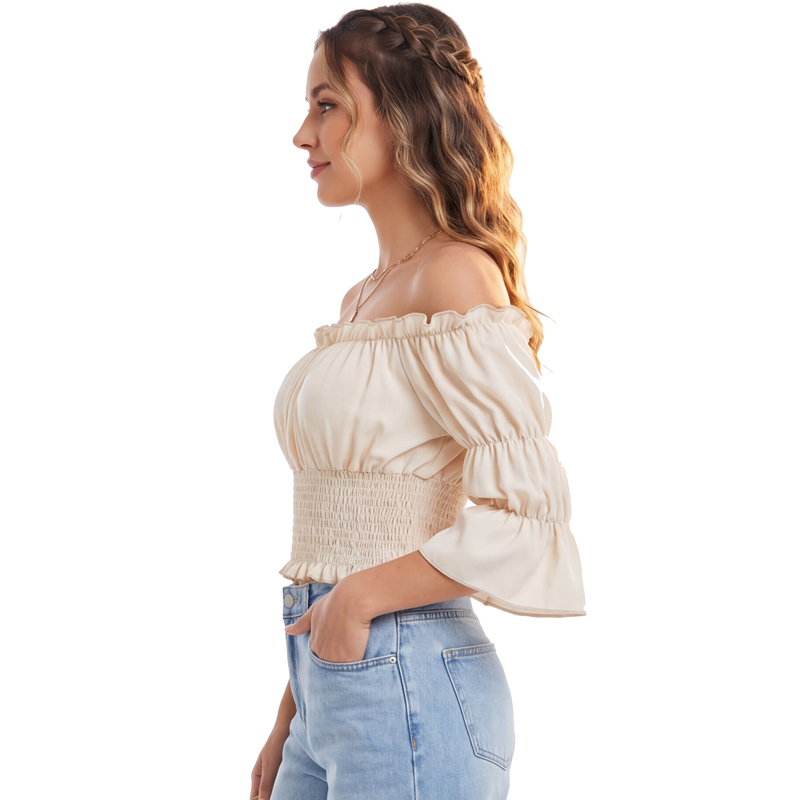 Renaissance Blouse Women Top w - مراجعة Off Shoulder Blouse وسعره